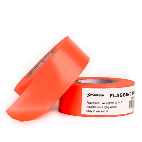 Orange PVC Flagging Tape 2 rolls