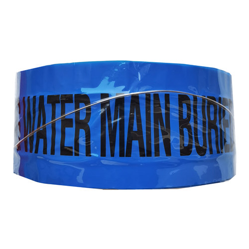 trace wire detectable blue warning tape