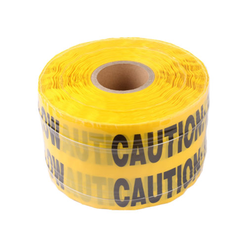 stainless yellow caution tape